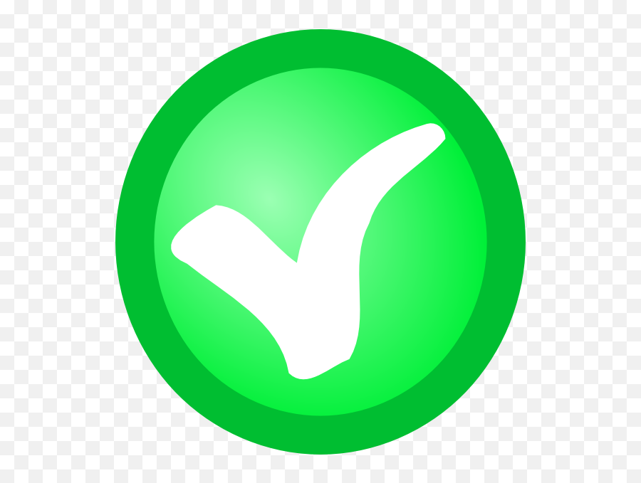Check Mark On Green Circle Clip Art - Emoji Cross Tick,White Check Mark Png