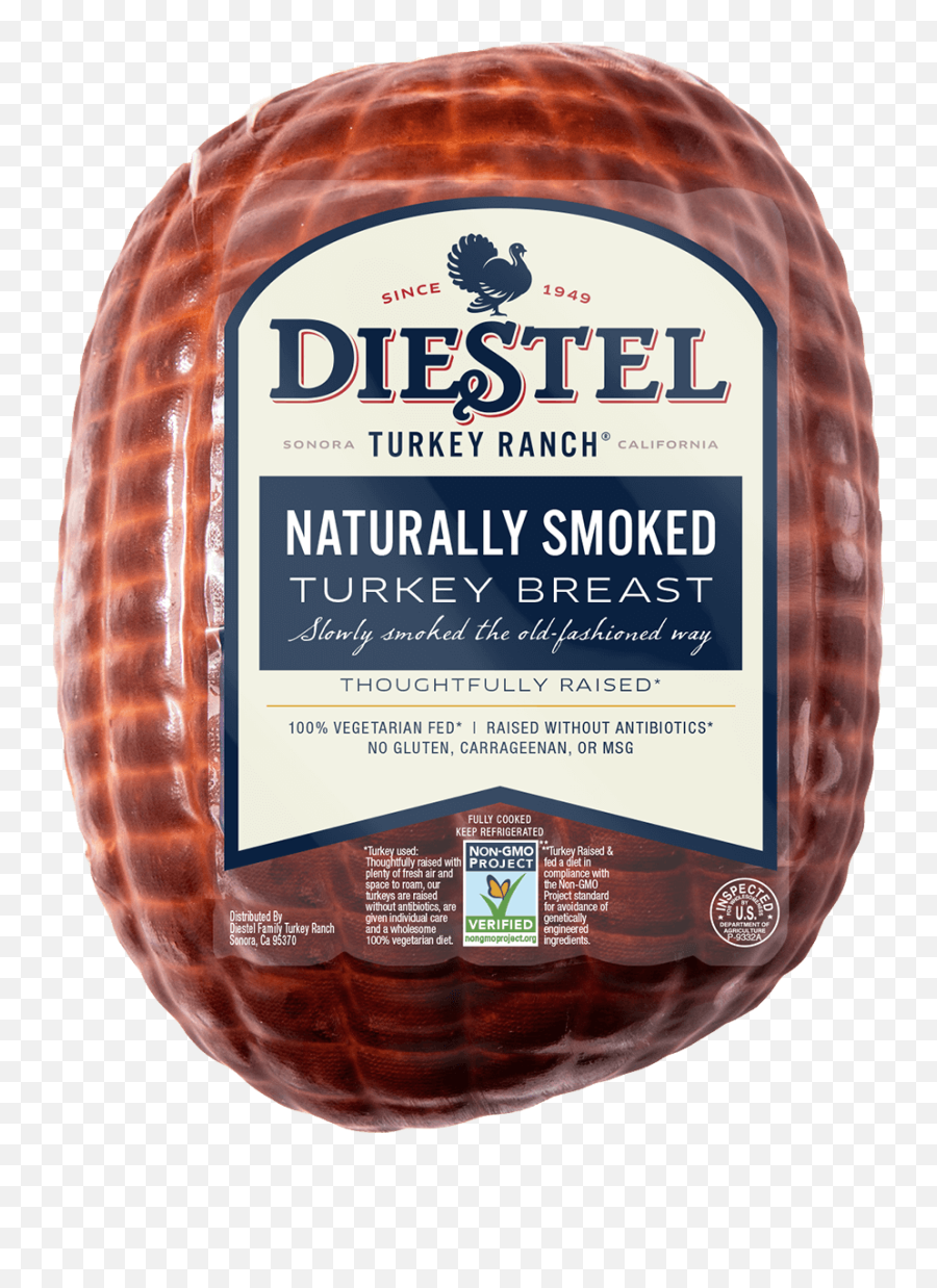 Naturally Smoked Traditional Deli Turkey Breast - Diestel Turkey Raised On Vegetarian Diet Emoji,Non Gmo Project Logo