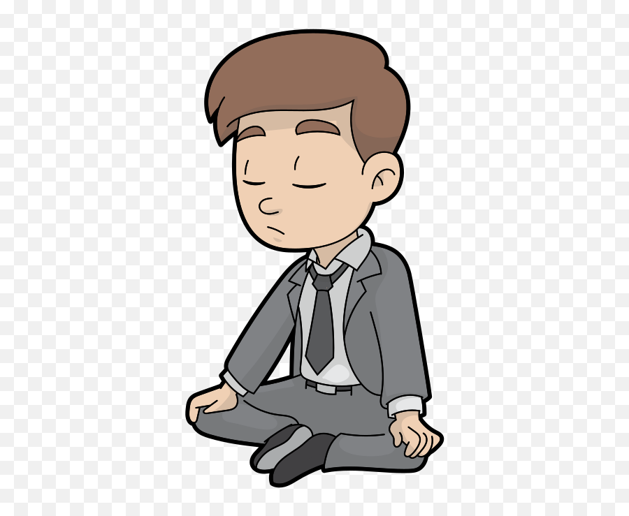 Cartoon Meditation Png Image With No - Man In Meditation Cartoon Emoji,Meditation Png