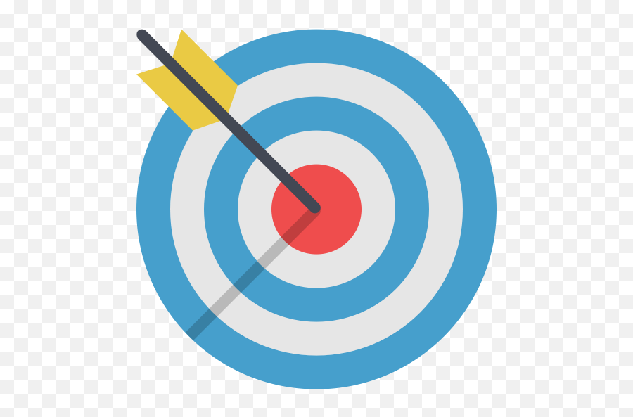 Illustration Of Target With Arrow Shot In Center - Targeting Emoji,Target Market Png