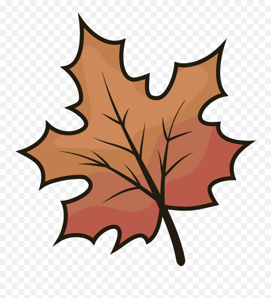Red Maple Leaf Clipart - Maple Leaf Clipart Emoji,Leaf Clipart