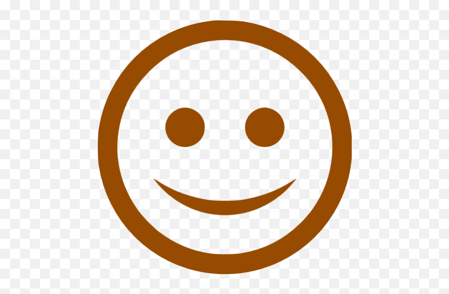 Brown Happy Icon - Free Brown Emoticon Icons Emoji,Happy Icon Png