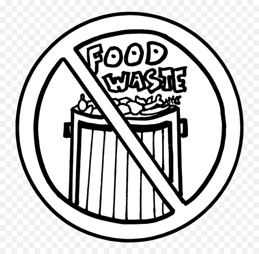 Garbage Drawing Sketch - Drawing On Food Wastage Clipart Emoji,Canned Food Clipart Black And White