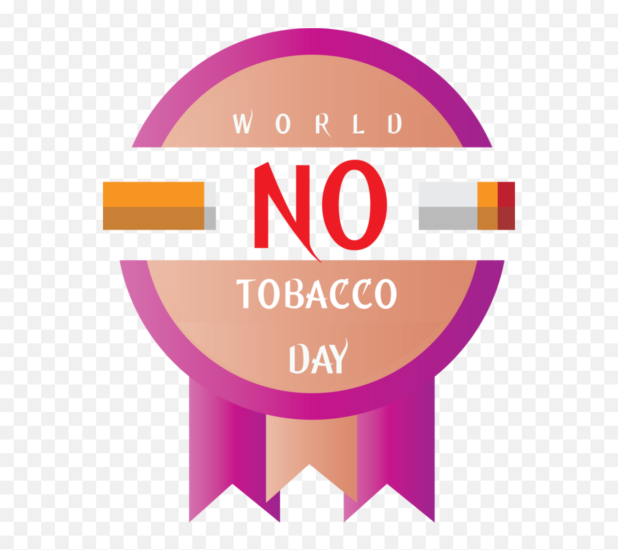 World No - Tobacco Day Logo Design Pink M For No Tobacco Day Emoji,Tobacco Logo