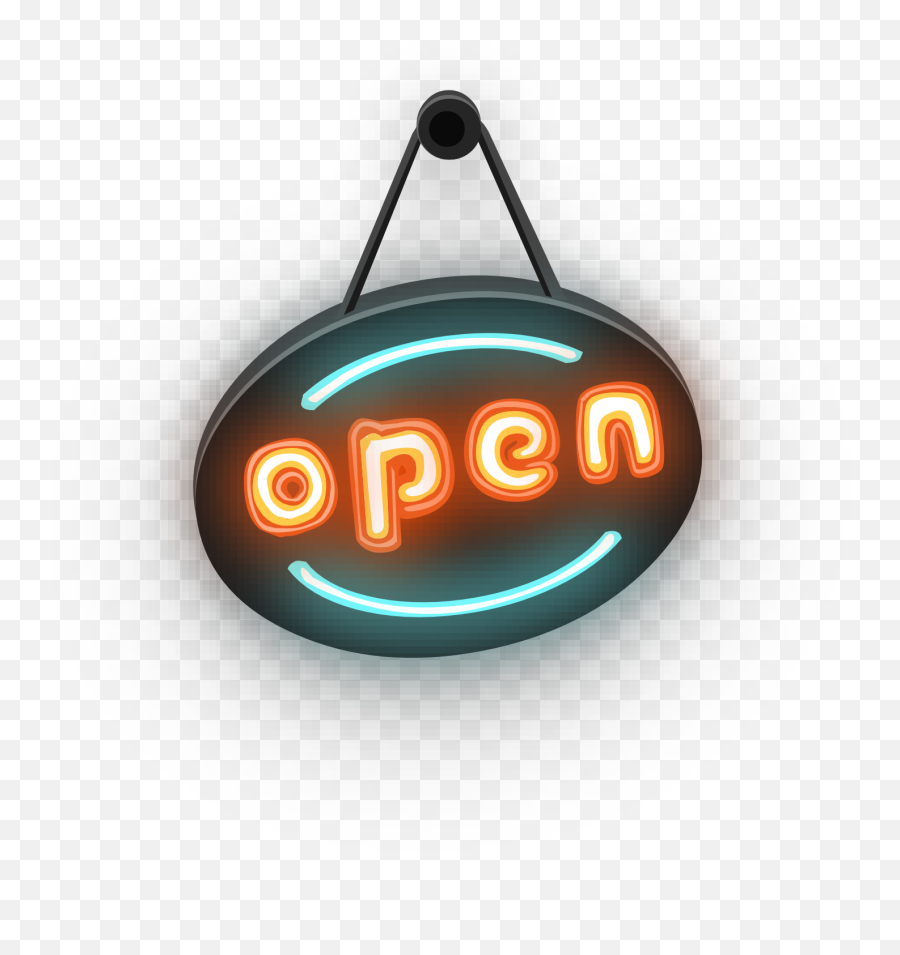 Clipart Of Open Signage - Graphic Design Emoji,Store Clipart