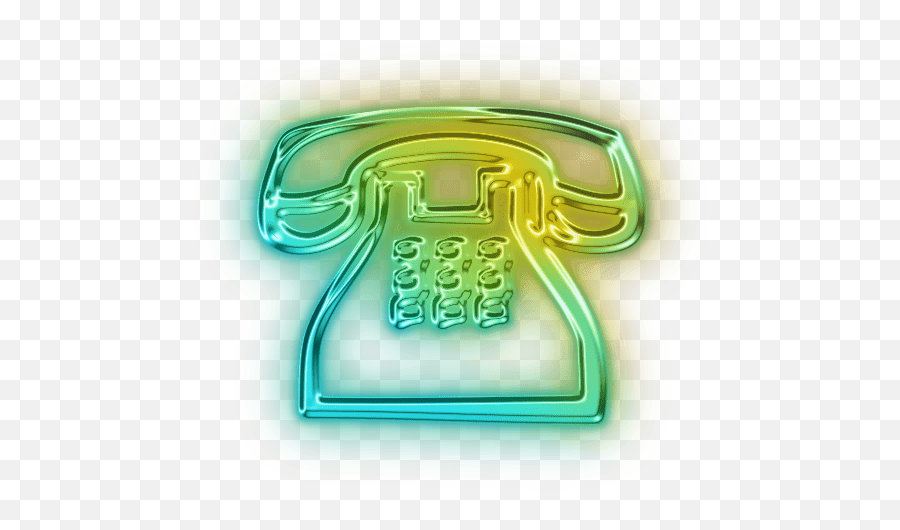Neon Phone Sign Transparent Png - Glowing Green Neon Icons Emoji,Neon Png