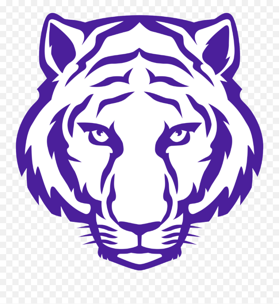 Download White Tiger Clipart Black And White - Tiger Face Depauw University Emoji,Tiger Clipart