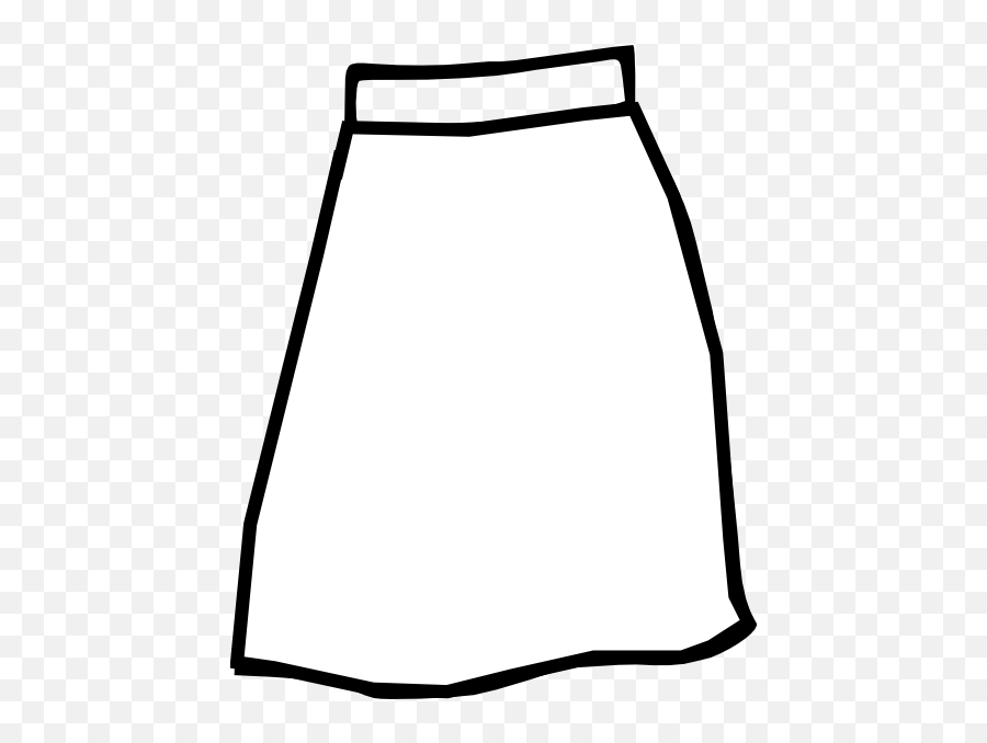 White Skirt Clip Art At Clkercom - Vector Clip Art Online Png White Mini Skirt Emoji,Skirt Clipart
