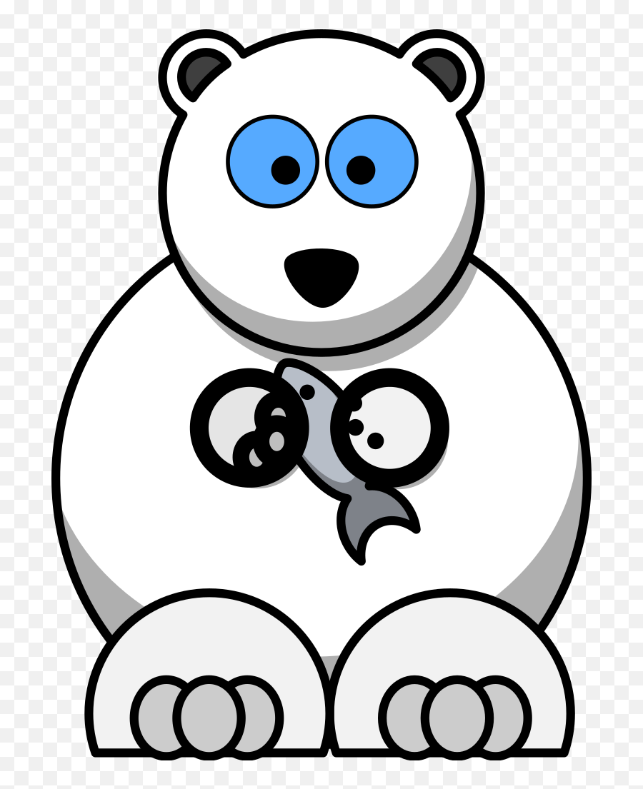 The Polar Bear Png Svg Clip Art For - Polar Bear Cartoon Fish Emoji,Polar Bear Png