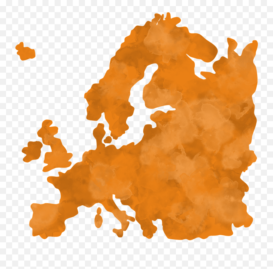 Europe Orange Continent - Free Image On Pixabay Europe Continent White Background Emoji,Europe Map Png