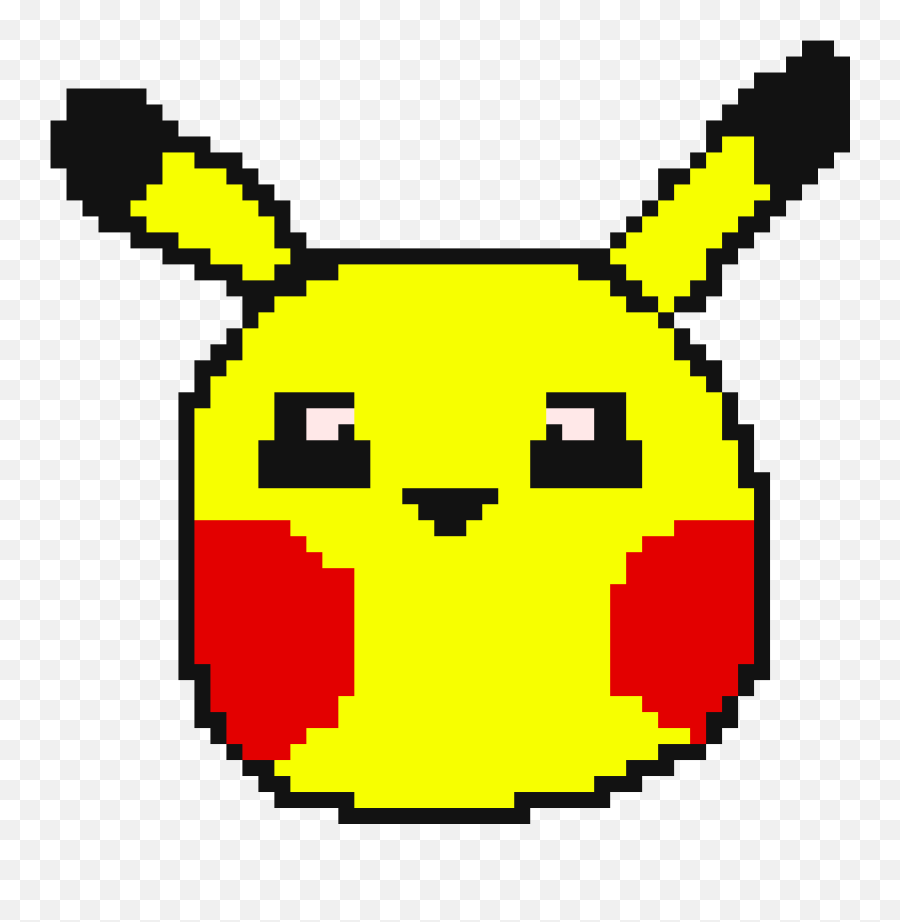 Download Pika - Pikachu Face Smiley Full Size Png Image Drama Masks Pixel Art Emoji,Smiley Png