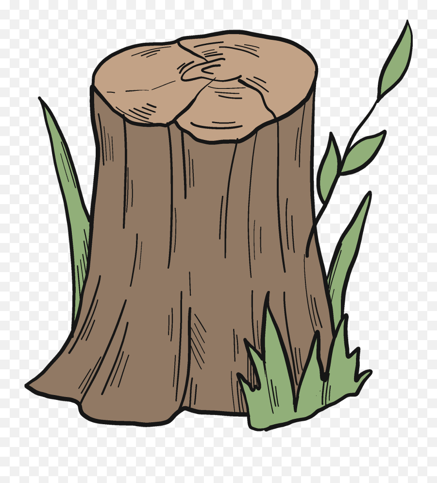 Tree Stump Clipart - Tree Stump Emoji,Tree Trunk Clipart