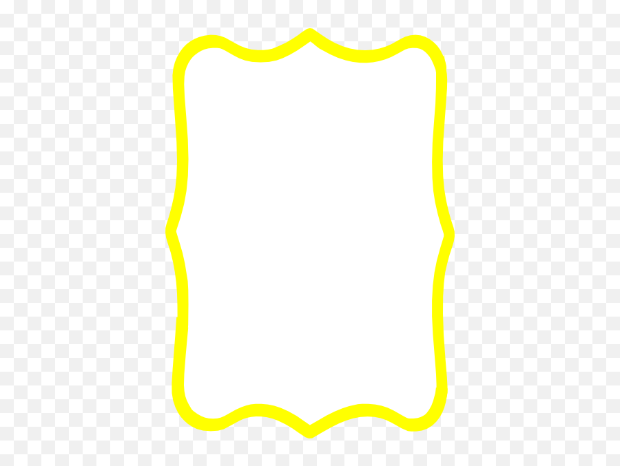 Yellow Frame Clip Art At Clkercom - Vector Clip Art Online Decorative Emoji,Balloon Border Clipart