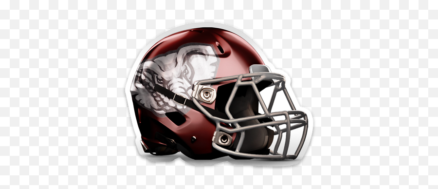 Alabama Crimson Tide Football Helmet - Transparent Alabama Football Helmet Emoji,Alabama Elephant Logo