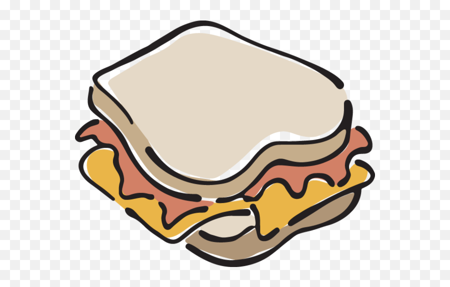 606 Sandwich Clip Art Sandwiches Clipart Images - Horizontal Emoji,Eating Breakfast Clipart