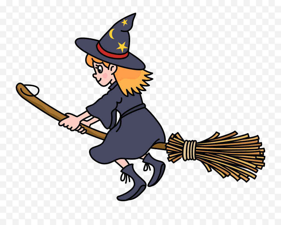 Flying - Clipart Witch Emoji,Witch Clipart