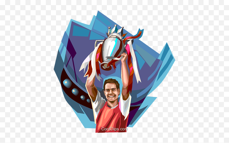 Sports Champion With Trophy Royalty Emoji,Champion Clipart