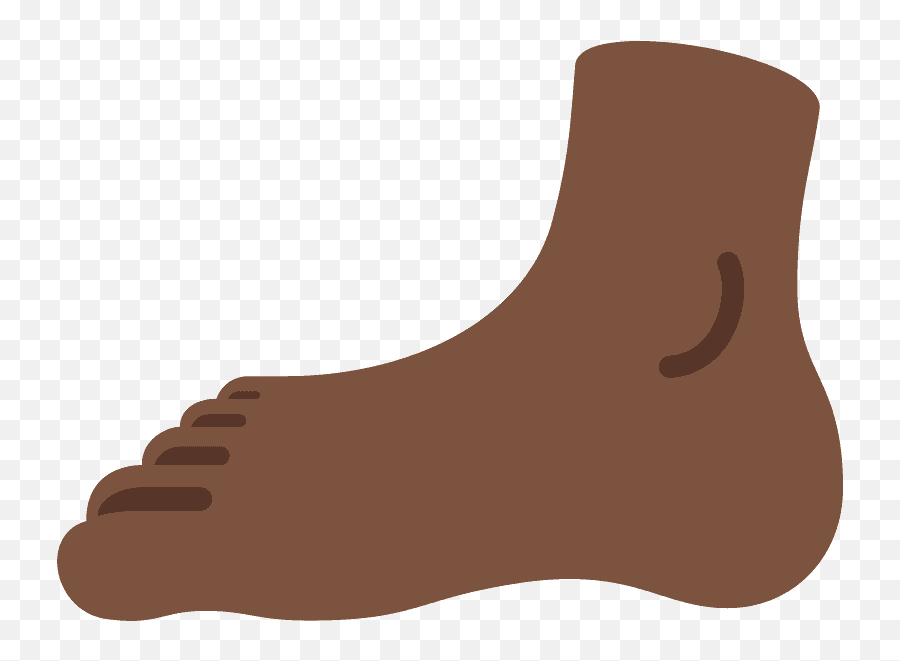 Foot Emoji Clipart - Black Foot Emoji,Foot Clipart