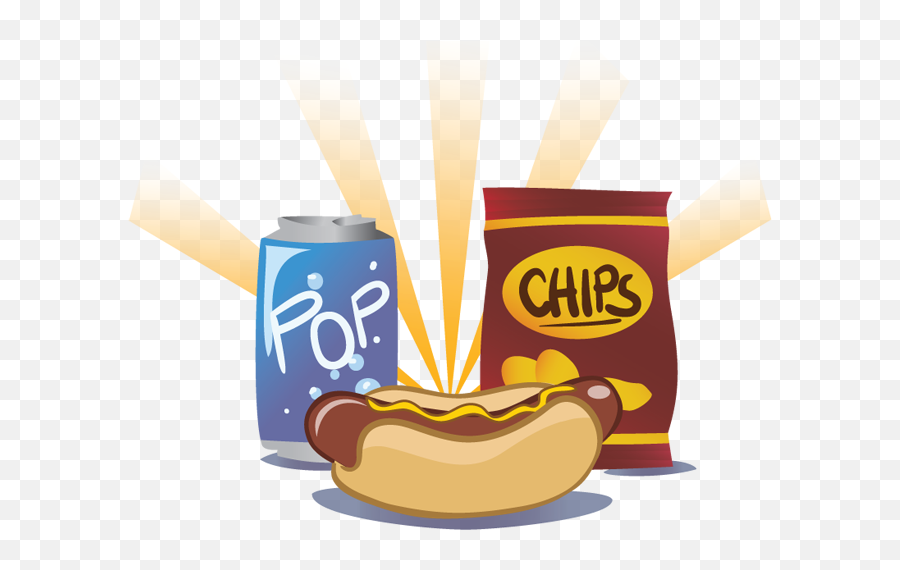 Hot Dog Chips Drink - Hot Dogs Chips Drink Emoji,Hot Dog Clipart