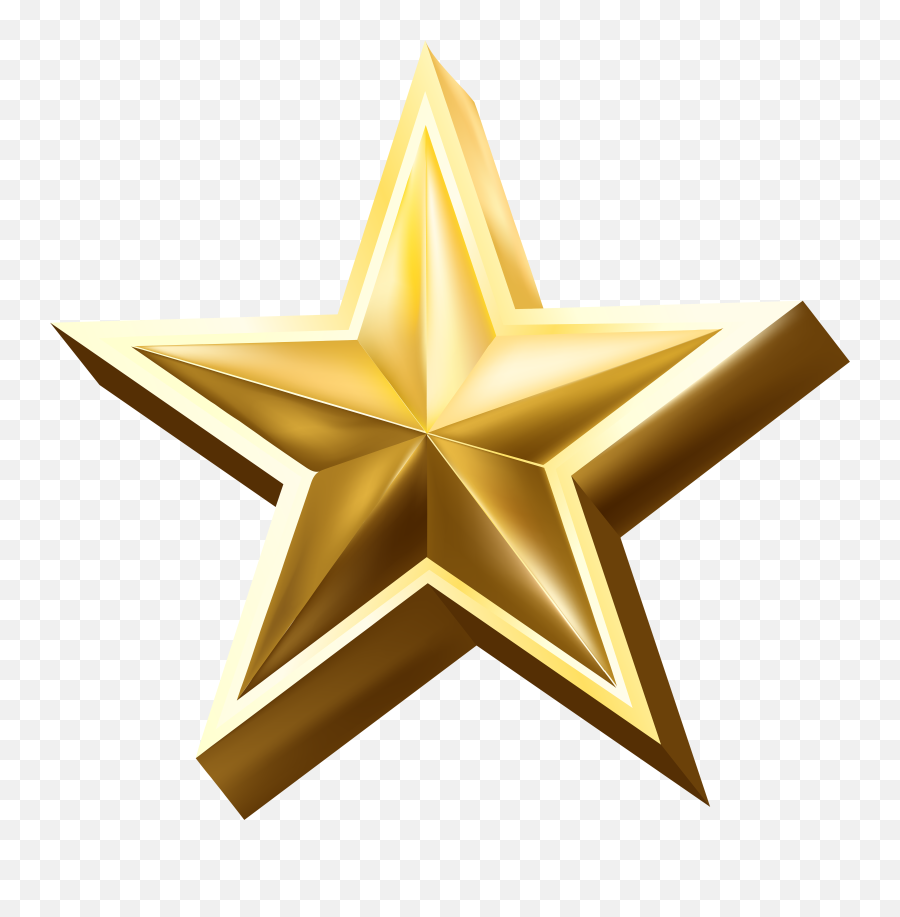 Download Free Png Gold Star Png Images - 3d Gold Star Png Emoji,Gold Star Png