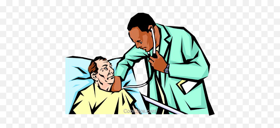 Download Doctor Examining An Old Man - Doctor Is Examining A Patient Transparent Clipart Emoji,Old Man Clipart