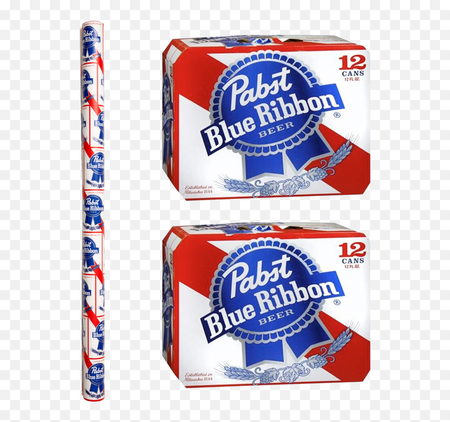 Pabst Blue Ribbon Wrapping Paper 2 - Pabst Blue Ribbon Case Emoji,Pabst Blue Ribbon Logo
