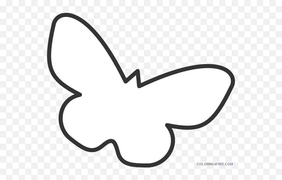 Butterfly Silhouette Coloring Pages Butterfly Silhouette - Clip Art White Butterfly Emoji,Butterfly Silhouette Png