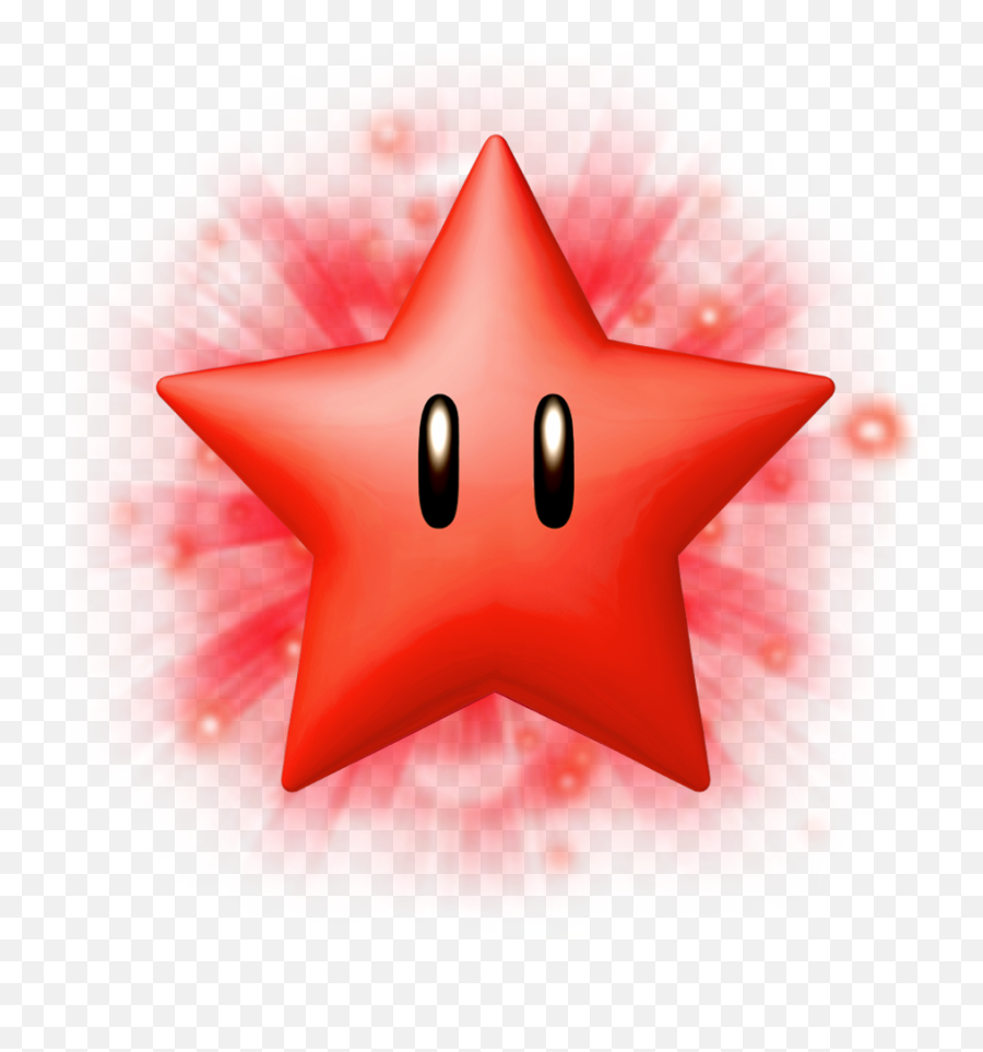 Super Mario Galaxy Red Power Star - Mario Red Star Png Emoji,Mario Star Png