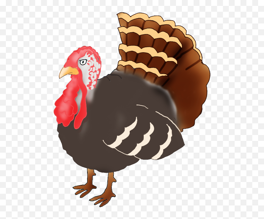 Drawn Turkey Transparent - Vintage Turkey Thanksgiving Png Emoji,Turkey Transparent