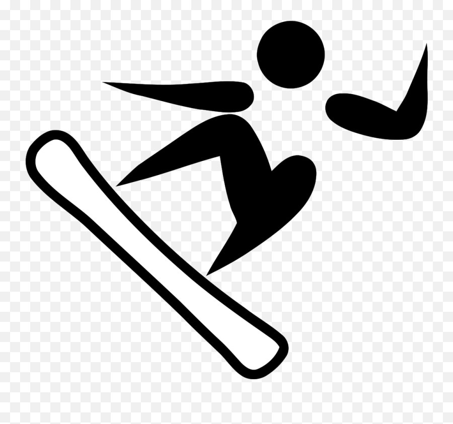 Snowboarding At The Winter Olympics - Snowboarding Pictogram Emoji,Snowboarders Clipart