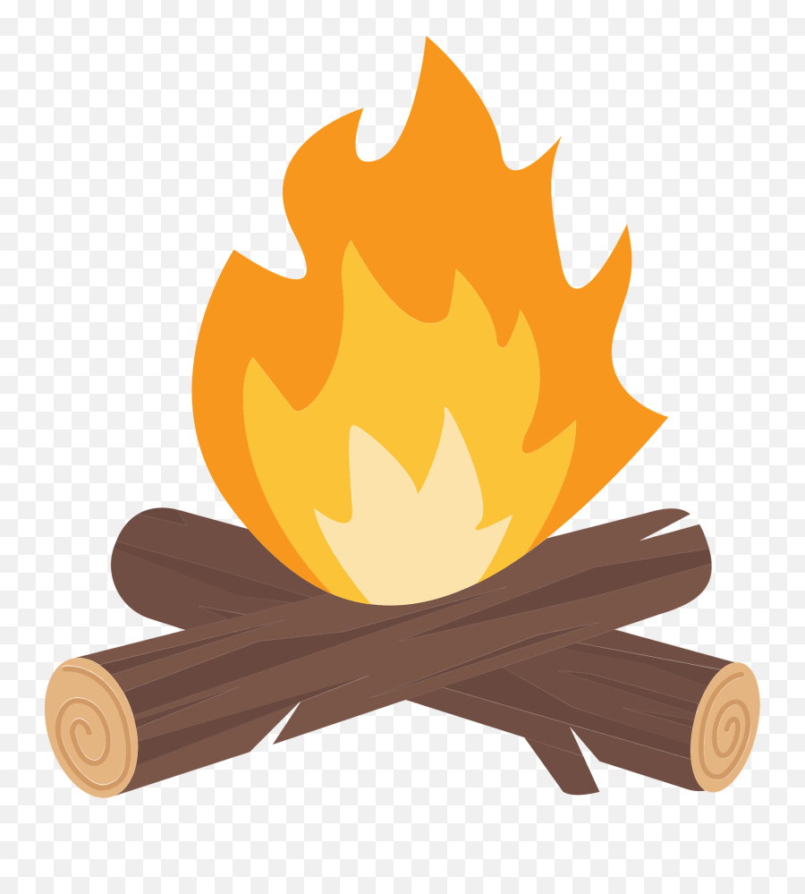 Campfire Clipart - Bonfire Clipart Emoji,Campfire Clipart