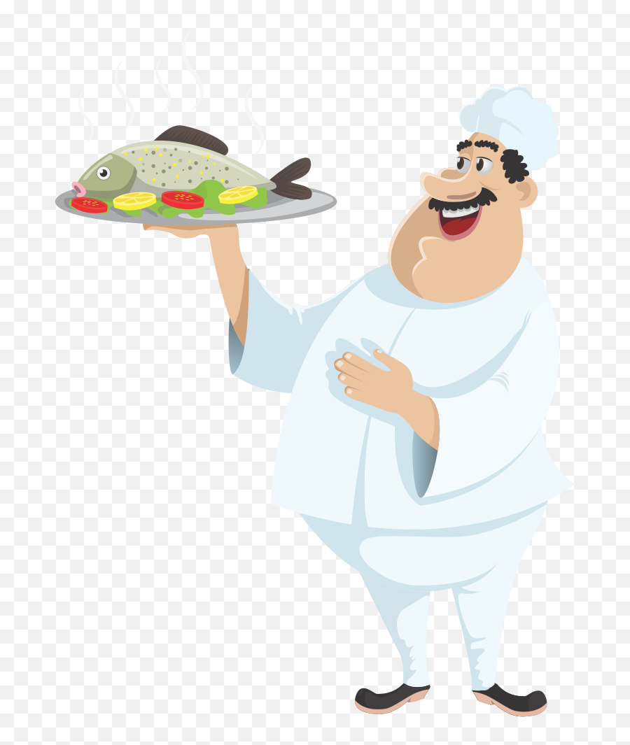 Video Clip Art Free - Chef Cooking Fish Clipart Emoji,Chef Clipart