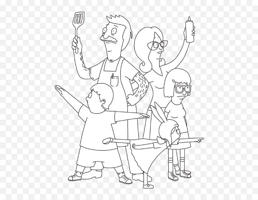 Download Hd Bobs Burgers Coloring Pages - Printable Bobs Burgers Coloring Pages Emoji,Bob's Burgers Logo