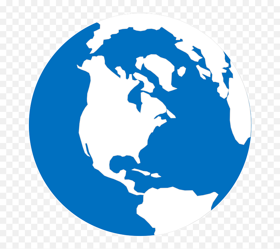 Globe Clipart Png - Globe Clipart Basic World Map Round World Round Map Png Emoji,Globe Clipart Png