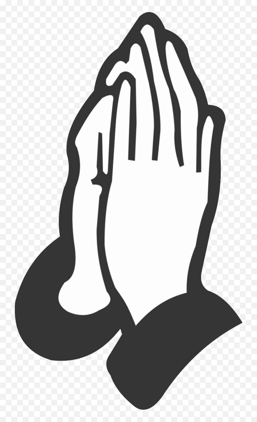 Praying Hands Png Photo Image Png Play - Prayer Hands Black And White Clipart Png Center Emoji,Hands Png
