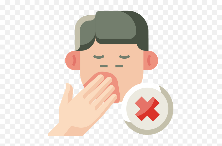 Dont Touch Face Icon Of Flat Style - Dont Touch Your Face Icon Png Emoji,Face Png