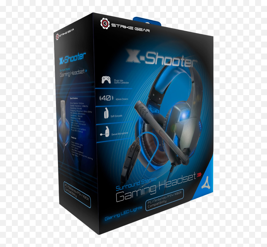 Strike Gear Gaming Headset With Mic U0026 Blue Led - Delivered Emoji,Gaming Headset Png