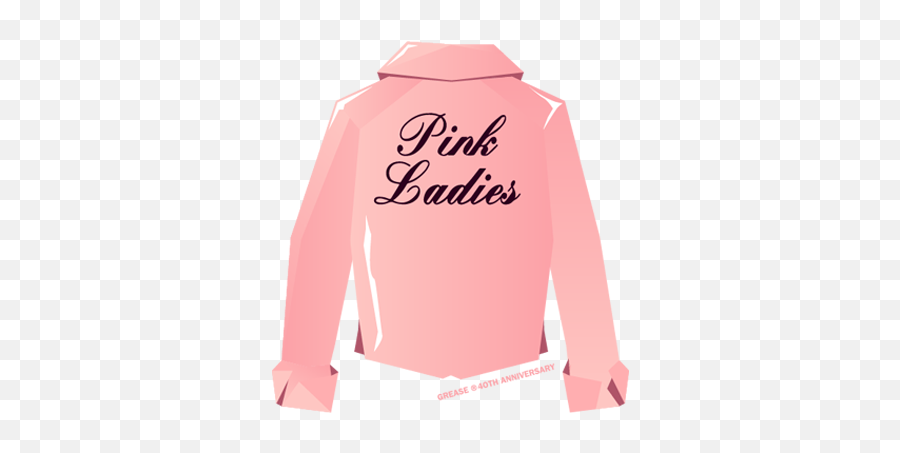 Pink Ladies Jacket Clipart - Grease Pink Ladies Jacket Cartoon Emoji,Jacket Clipart