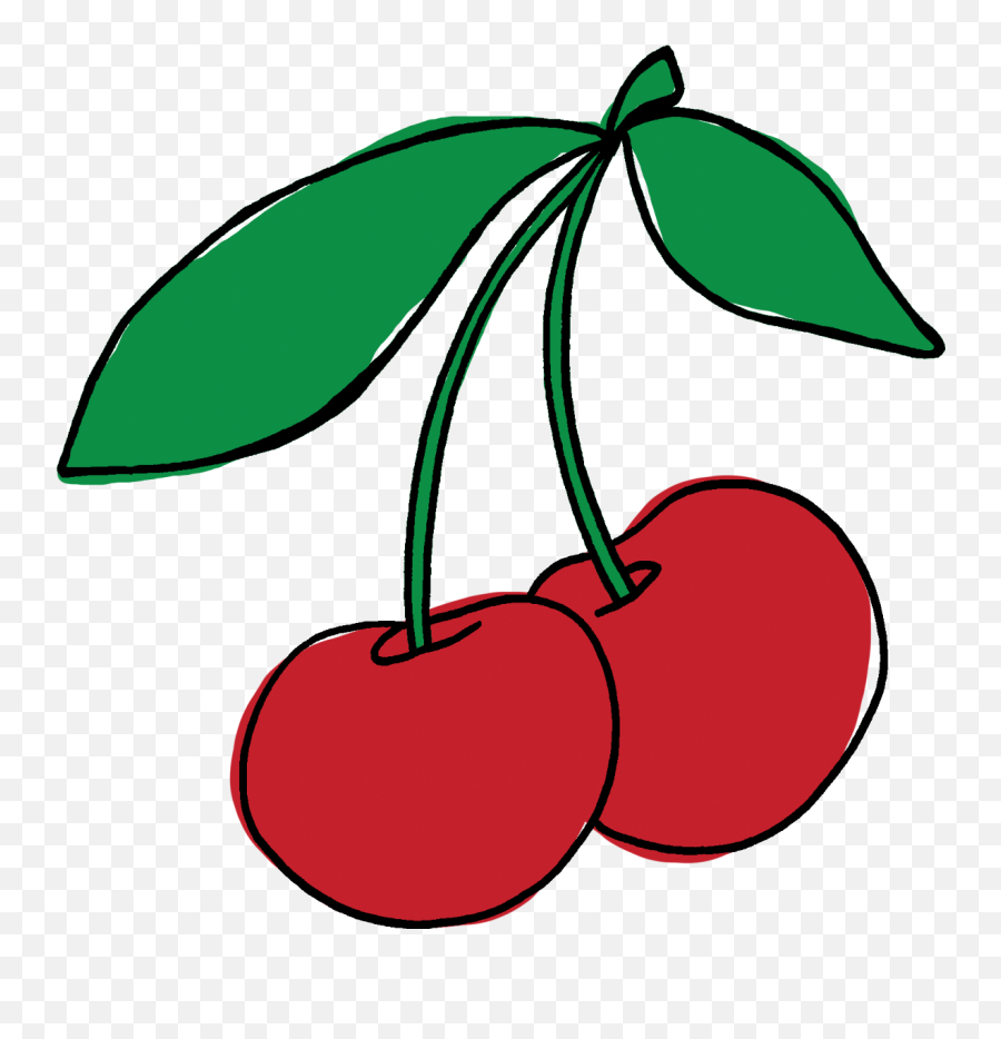 Cherry Clipart Cherry On Top - Cherry Clipart Emoji,Cherry Clipart