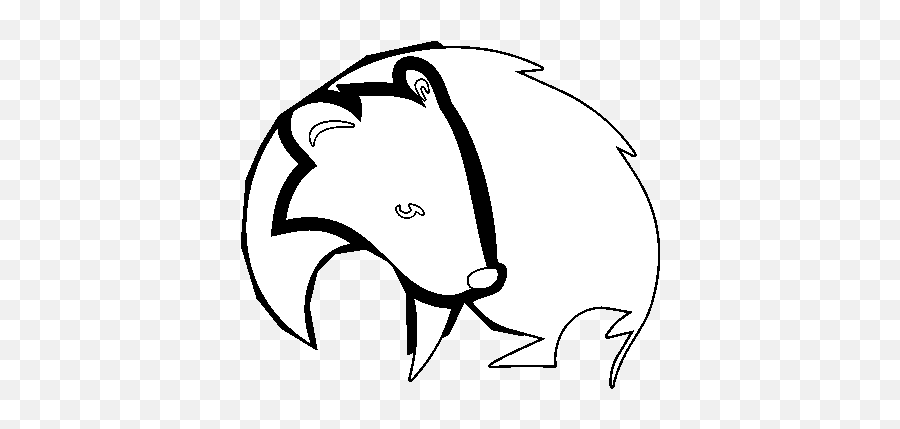 Black Badger Coloring Page - Coloringcrewcom Emoji,Honey Badger Clipart