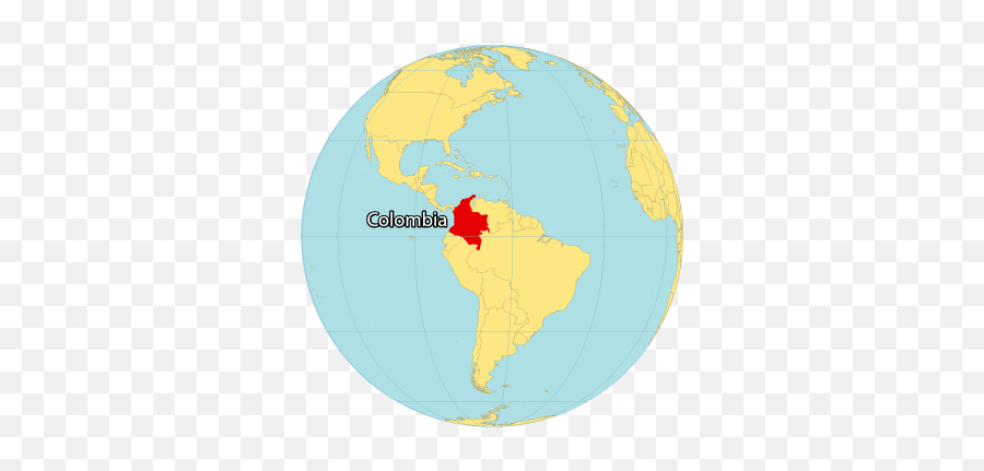 Map Of Colombia - Gis Geography Emoji,World Map Transparent