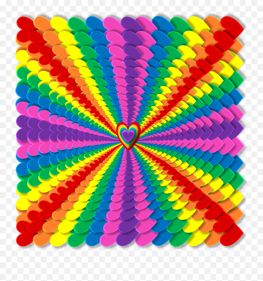 Download Free Photo Of Rainbowhearts3ddepthradiating Emoji,Rainbow Heart Transparent