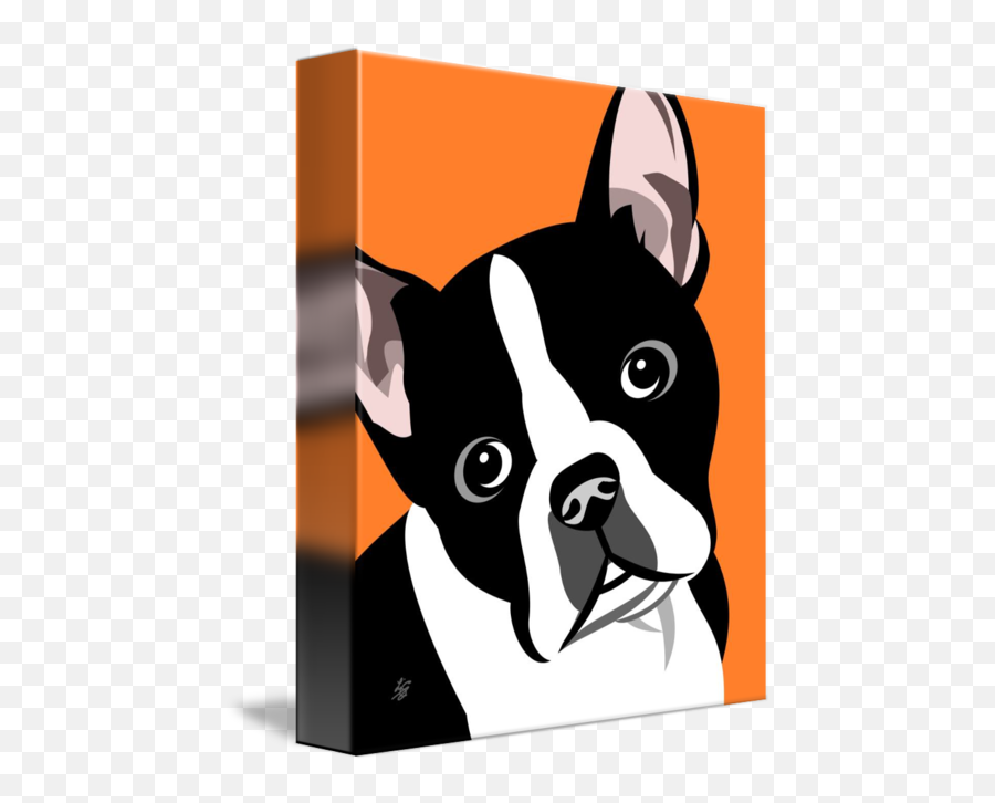 Boston Terrier By Pixel Paint Studio Emoji,Boston Terrier Png