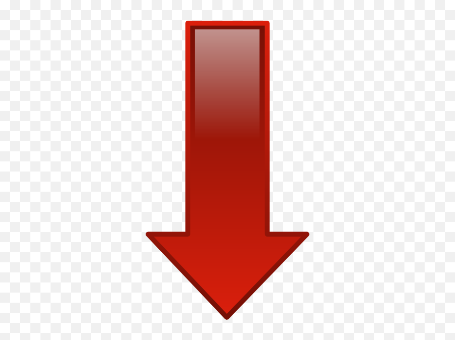 Red Arrow Down Clip Art At Clkercom - Vector Clip Art Clipart Red Arrow Down Emoji,Red Arrow Transparent