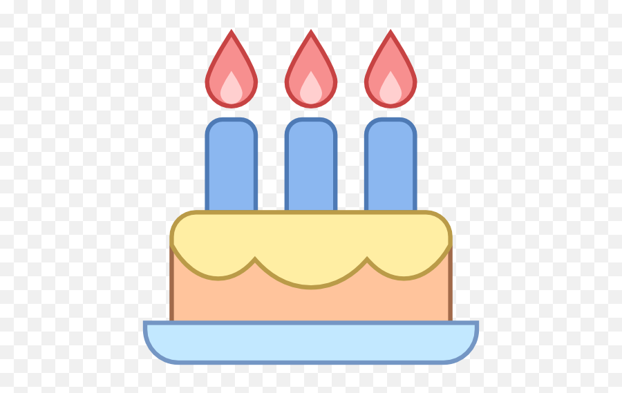 Birthday Cake Free Icon Of Responsive Office Icons Emoji,Birthday Cake Icon Png