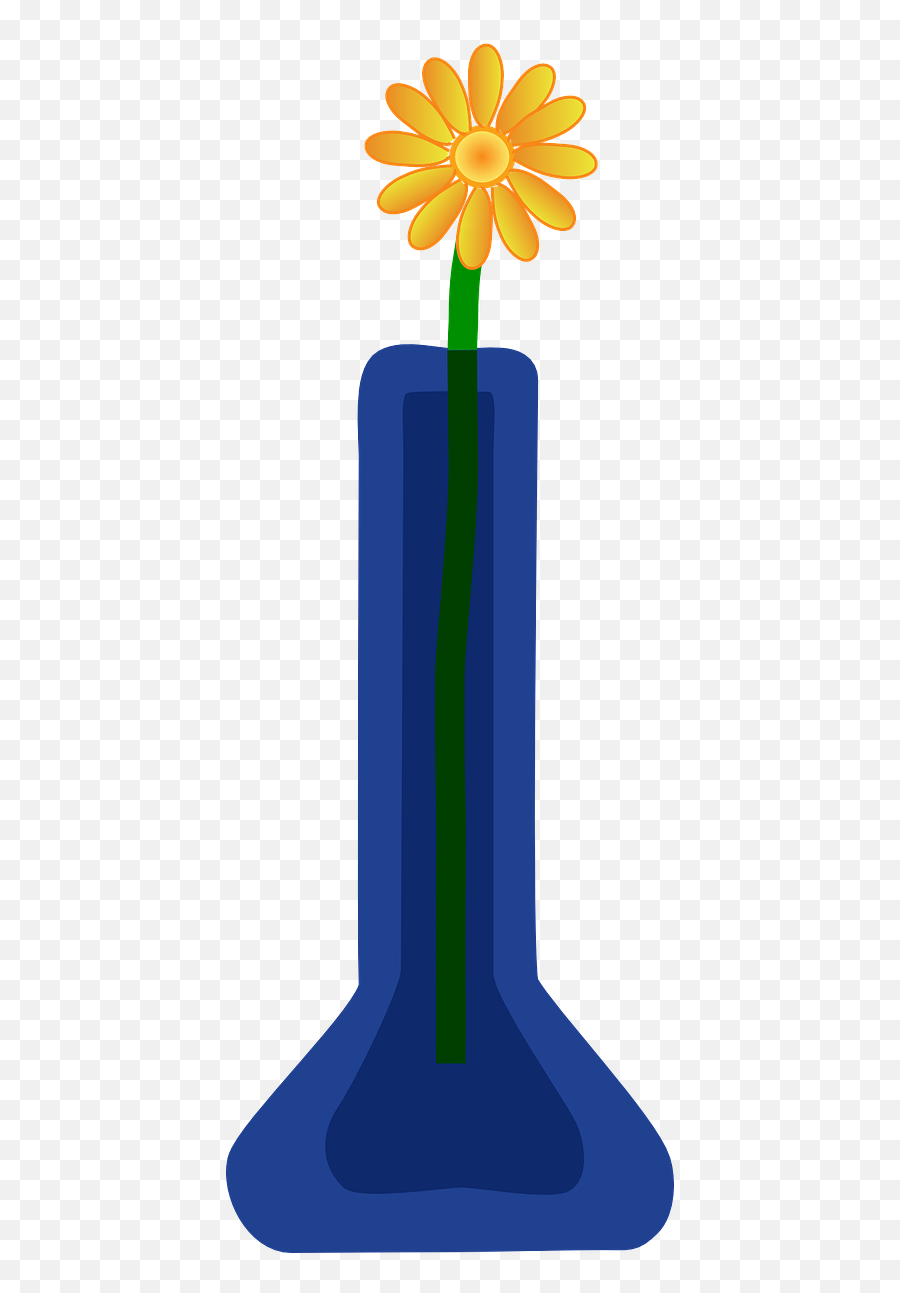Flower Vase Blue Daisy Yellow Png Picpng Emoji,Yellow Daisy Png