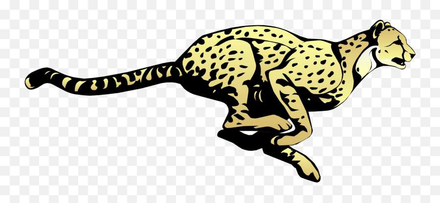 Running Cheetah Clip Art At Clker - Running Cheetah Cartoon Emoji,Cheetah Clipart