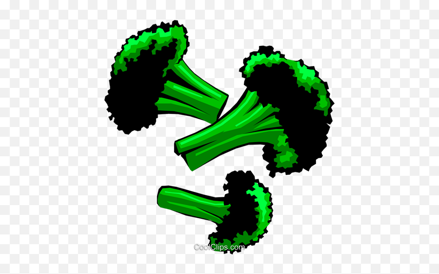 Pieces Of Broccoli Royalty Free Vector Clip Art Illustration - Superfood Emoji,Broccoli Clipart