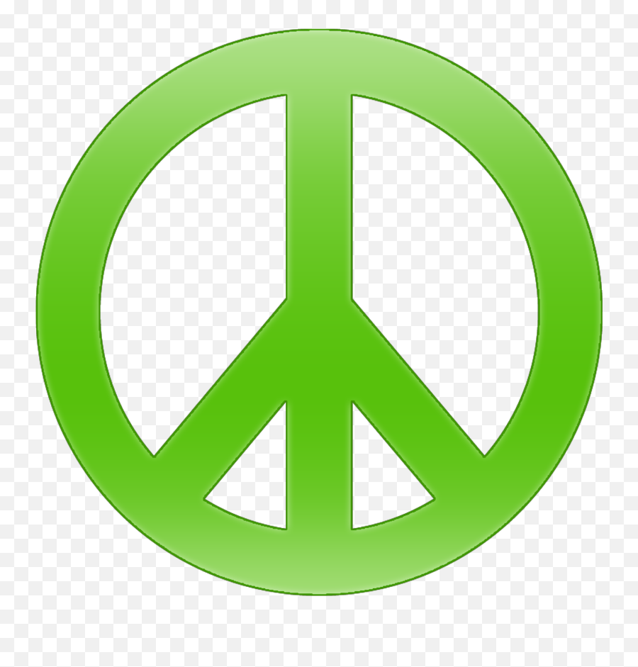 Endearing Peace Sign Images Free Clip - Peace Sign Green Emoji,Craigslist Logo
