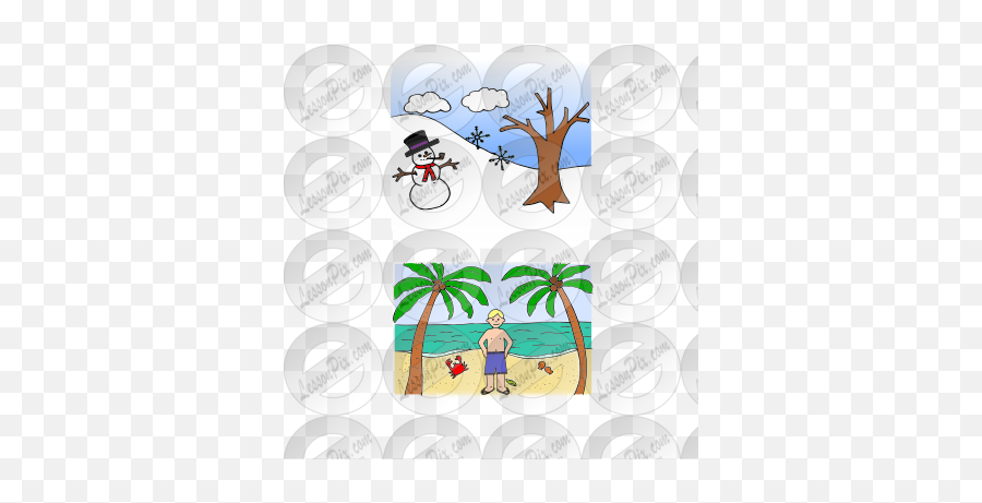 Great Up Down Snow Vacation Clipart - Leisure Emoji,Vacation Clipart